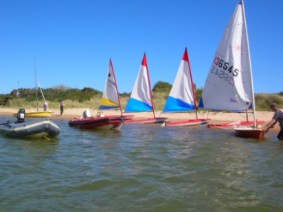 Some of the boats available for our courses